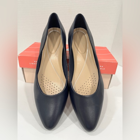 Easy Spirit Womens Caldise Pointed Toe‎ Block Heel Pumps. 10M. Dark Blue - Picture 6 of 7